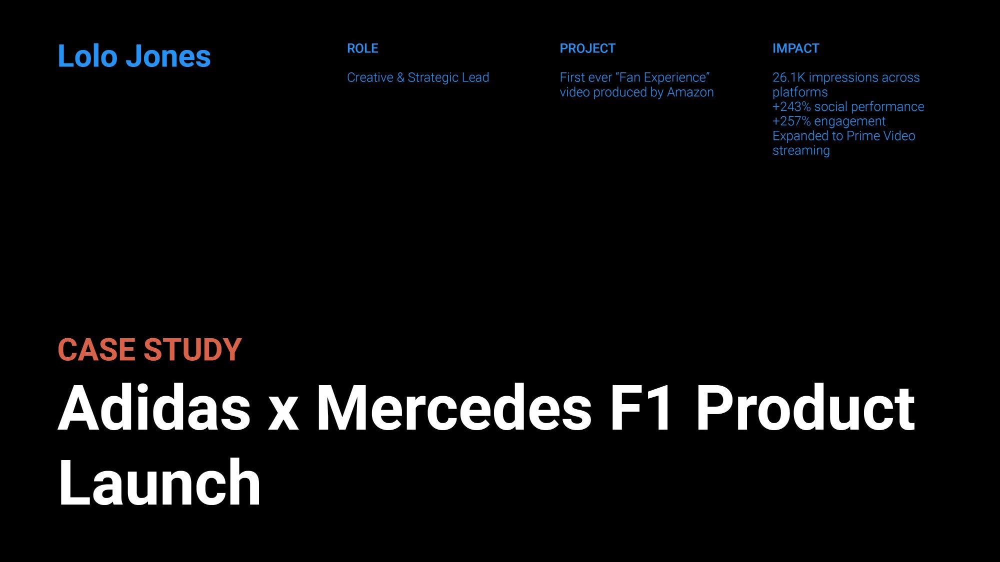 Adidas × Mercedes F1 — Cover